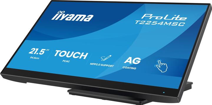 Produktbild iiyama 54.6cm (21,5") T2254MSC-B2AG 16:9 M-Touch HDMI+DP+USB (1920 x 1080 Pixel, 21.50")