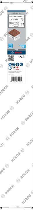 Image du produit Bosch Professional Zubehör PRO Core Cutter dry, 42 x 330 mm, 1 1/4 pouce UNC (42 millimètres)