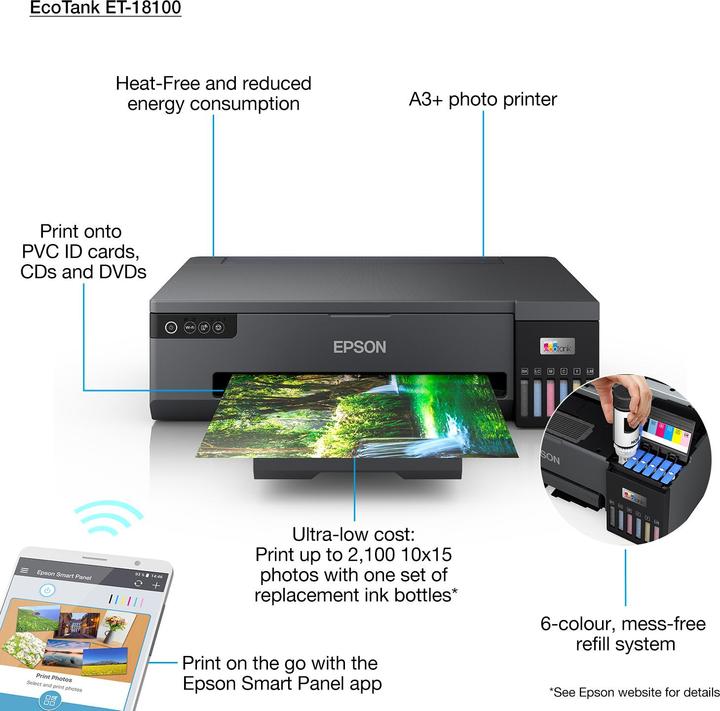 Immagine prodotto Epson EcoTank ET-18100 (Eco-Tank, Colore)