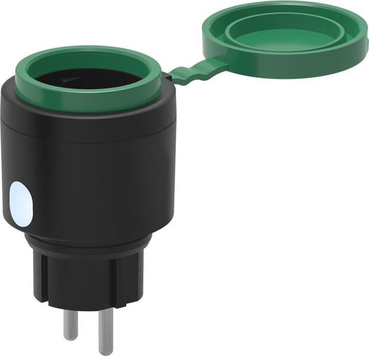 Actual product image Offgridtec Smarte Aussensteckdose WiFi mit Smart Life- oder Tuya App-Steuerung IP44 Wasserdicht Outdoor