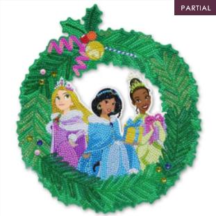 Produktbild Craft Buddy Christmas Princess 30cm Disney Crystal Art Wreath