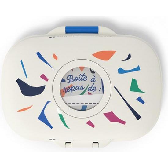 Thumbnail - Monbento Gram Kinder-Lunchbox, Catimini Blue Terrazzo, Lunchbox, Blau