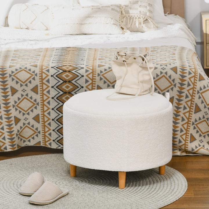 Produktbild Homcom Polsterhocker mit Stauraum