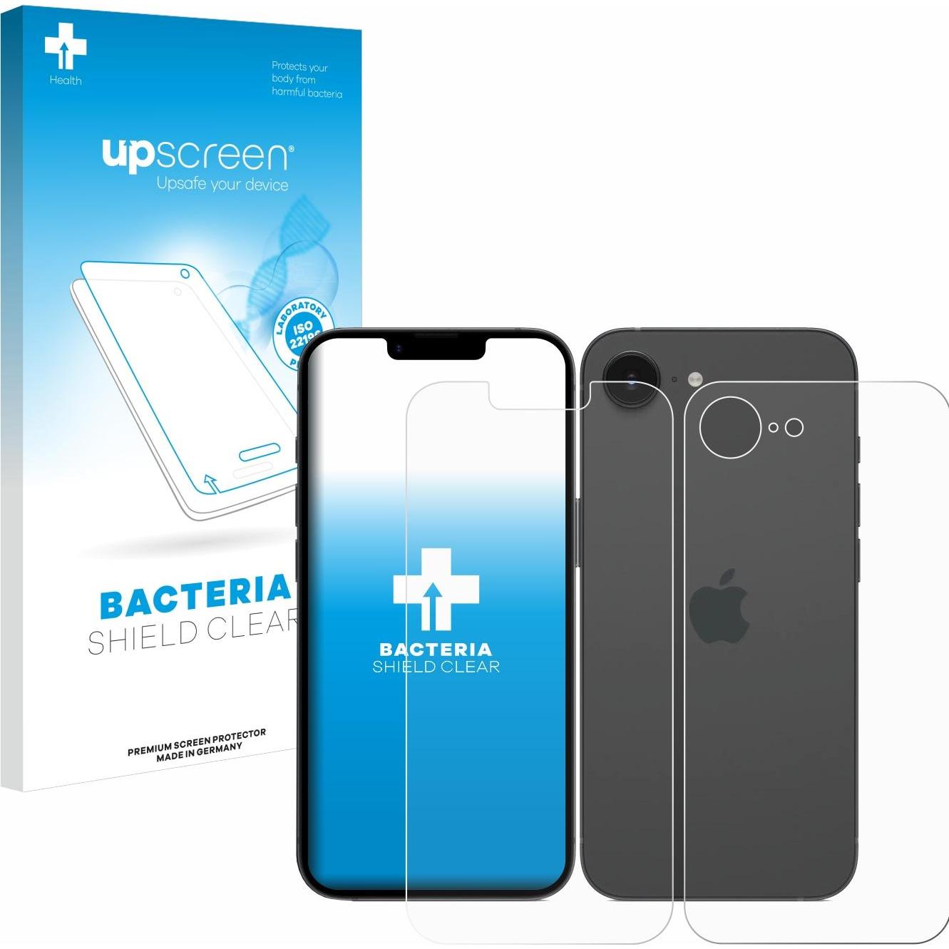 upscreen Schutzfolie Displayschutz Displayschutzfolie Folie Klar antibakteriell (1 Stück, Apple iPhone 16e), Smartphone ...