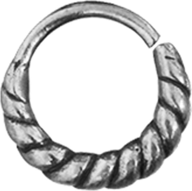 Immagine prodotto Star Piercing Micro Piercing Ring silber geflochten (senza ottone, Argento 925)