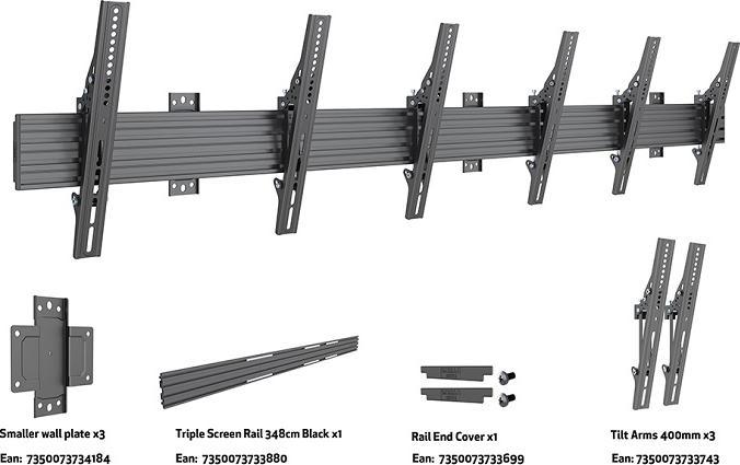 Actual product image Multibrackets Per MBW3U (Wall, 90 kg, 40" - 65")
