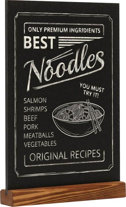 Produktbild Europel Kreidetafel Tischaufsteller, DIN A4 hoch, natur