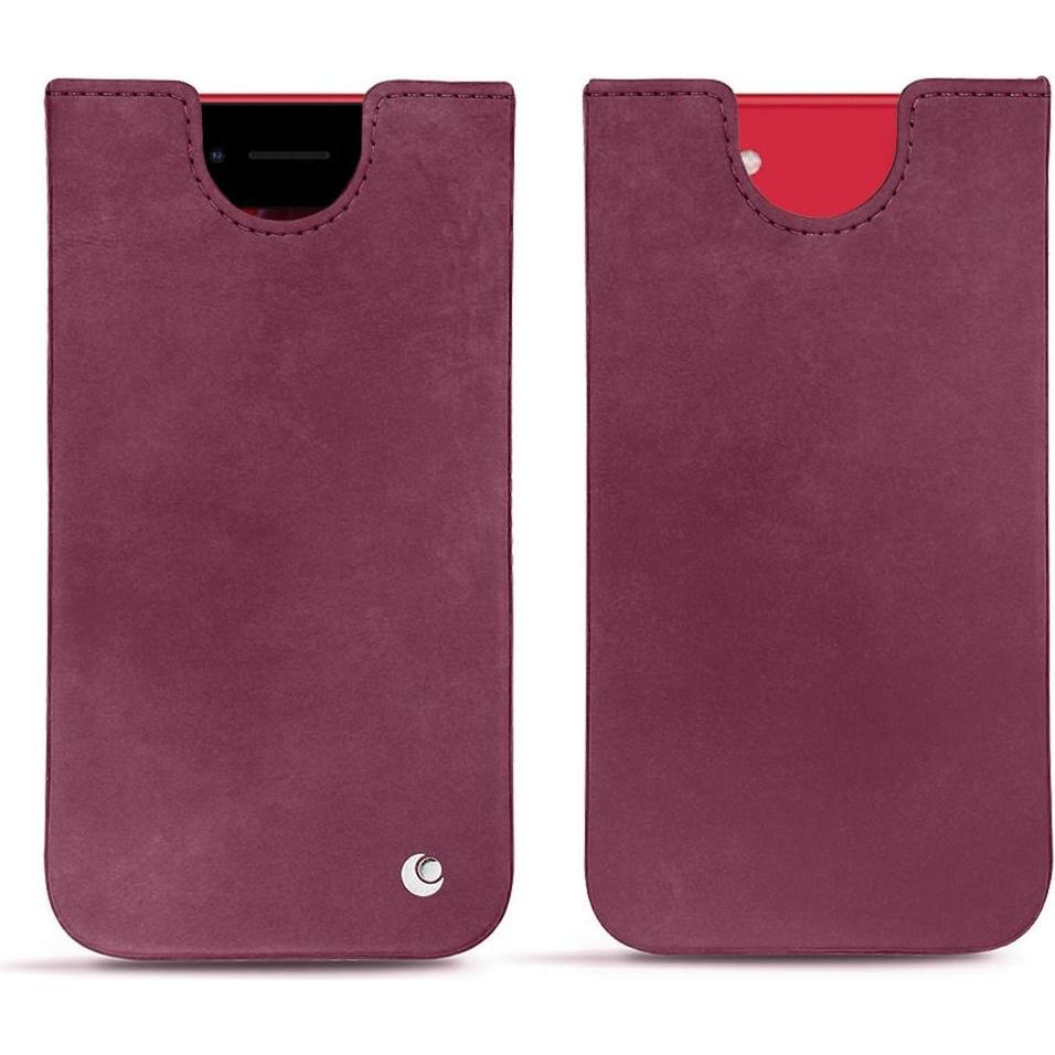 Noreve Lederschutzhülle (Apple iPhone SE (2nd Gen), Apple iPhone SE (3rd Gen)), Smartphone Hülle, Violett