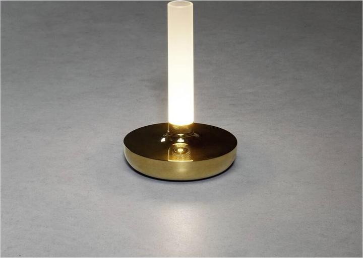 Produktbild Konstsmide Akku-LED Vase Biarritz goldfarben Indoor/Outdoor 7827-803