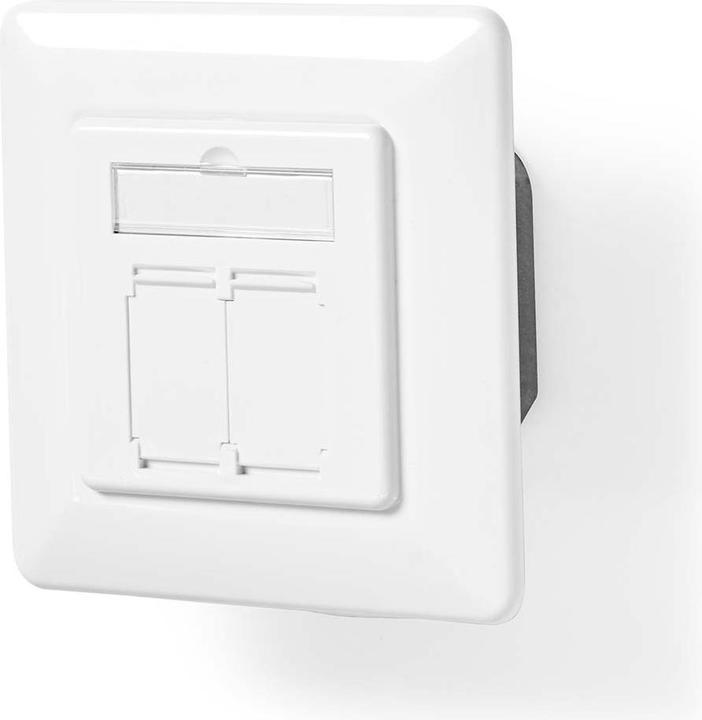 Productafbeelding Nedis Netwerk wandcontactdoos | inbouw | 2-poorts poort(en) | CAT7 | recht | contactdoos | verguld | PVC