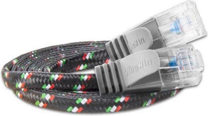 Wirewin Netzwerkkabel mit Nylonmantel (UTP, CAT6, 1 m)
