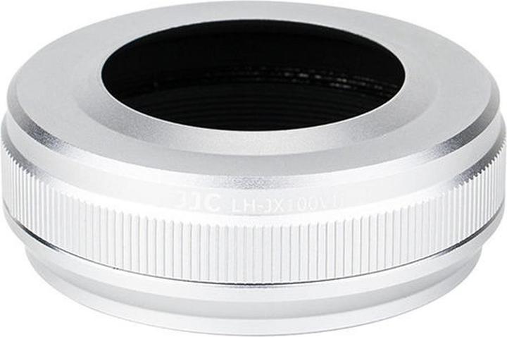 Actual product image JJC LH JX100VII Zonnekap Zilver (Fujifilm LH X100 lens hood en AR X100 adapter ring)