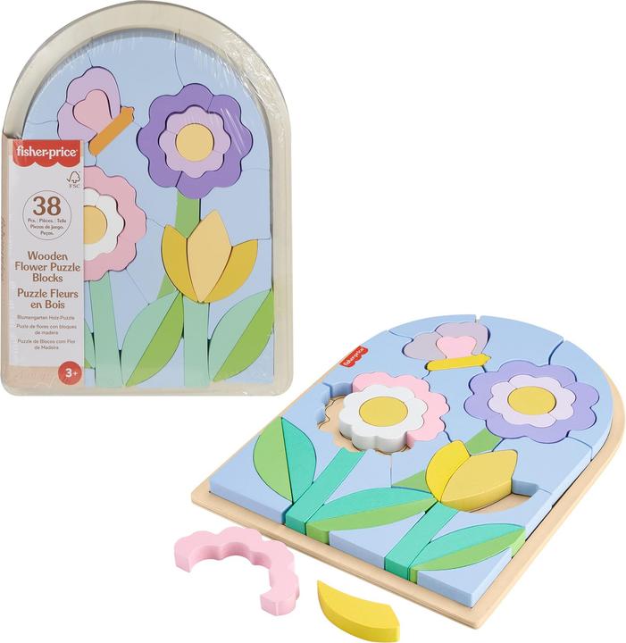 Produktbild Fisher-Price Blumengarten Holz-Puzzle (38 Teile)