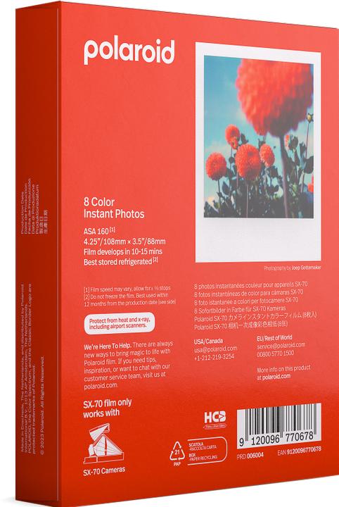 Productafbeelding Polaroid Kleuren SX-70 film