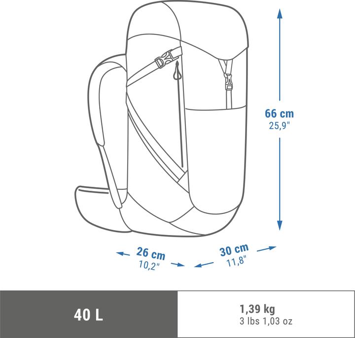 Immagine prodotto Quechua MH500 40 (40 l)