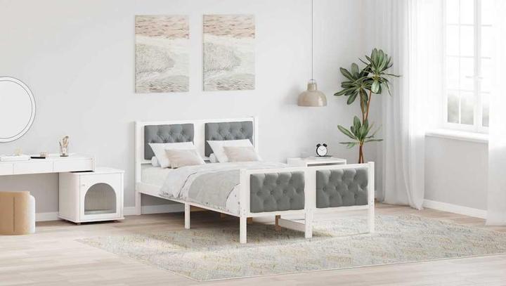 Actual product image vidaXL Modernes Bett (120 x 190 cm)