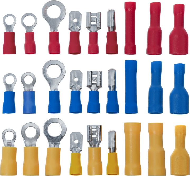 Immagine prodotto tectake Crimpatrice per fili, pinza per crimpare, strumento per tagliare i fili, taglierina per fili (220 mm)