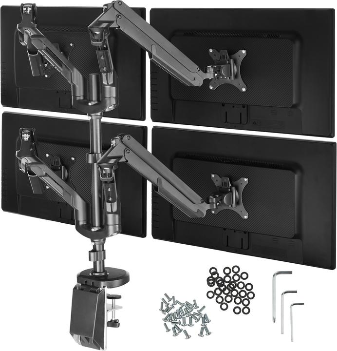 Produktbild tectake Monitor Tischhalterung für 4 Monitore (32")