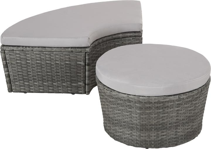 Image du produit tectake Salon de Jardin, Coquille