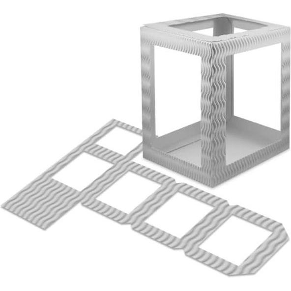 Ursus, Laterne, Laternen 3D-Colorwellpappe Höhe 18cm VE=5 Stück weiss (5 x)