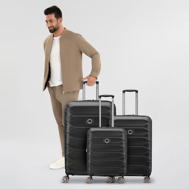 Actual product image Delsey Meteor 4-wheel suitcase set 3-piece with stretch fold (221 l)