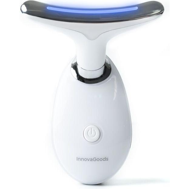 InnovaGoods, Dispositivo per la cura del viso, Elektrischer Gesichtsfestiger für Gesicht und Hals mit LED, EMS und Wärme Selora