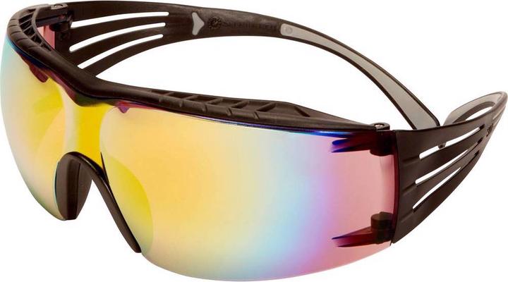 3M SecureFitSafetyGogglesauEyebrowGuardPCorangemirror/mirroredLensUV