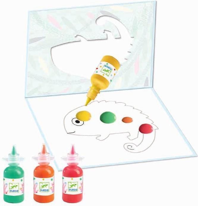 Actual product image Djeco Finger painting blob fun