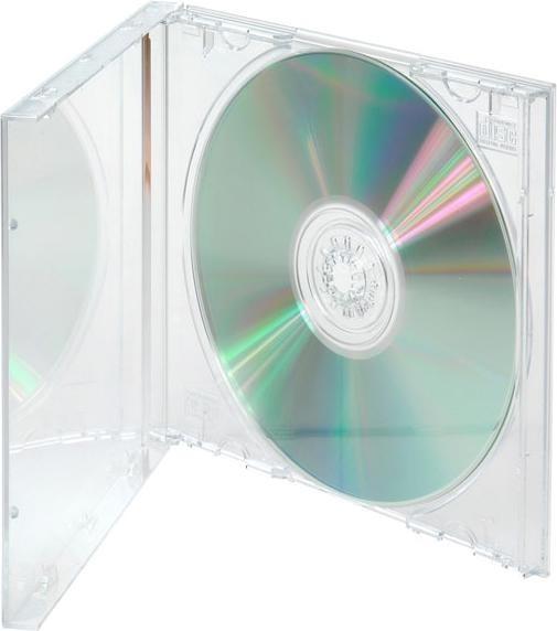 Actual product image Vivanco CD Jewel Case for one CD, pack of 5, transparent
