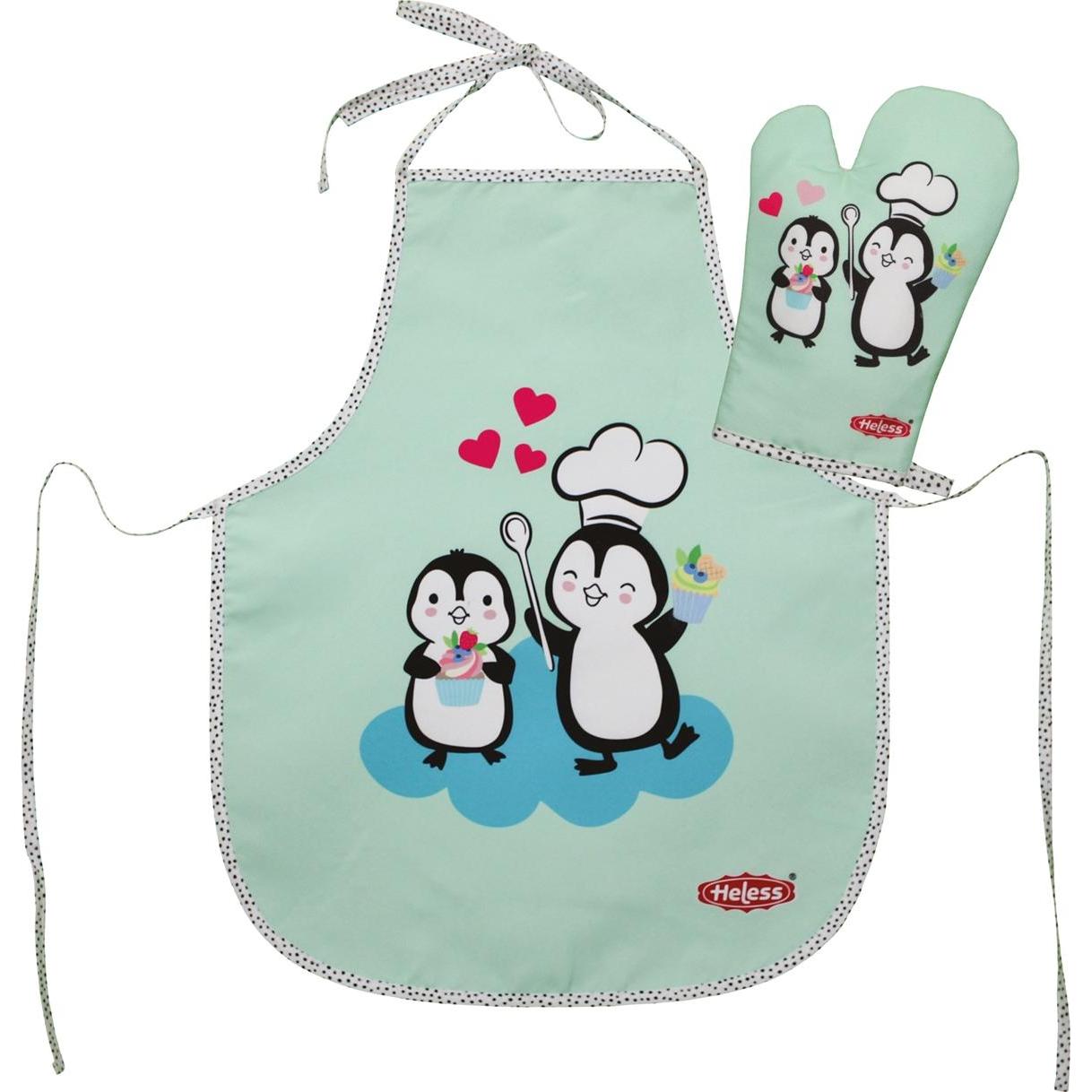 Heless Kinderbackschürze mit Topfhandschuh