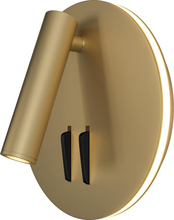 Produktbild Maytoni Ios 176 LED Wandleuchte 9W rund Matt-Gold Warmweiss (275 lm)