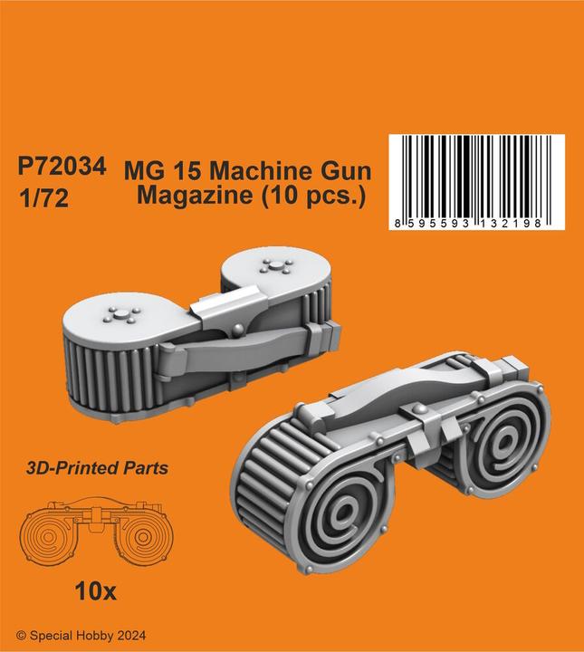 Actual product image CMK MG 15 Machine Gun Magazine (10 pcs.)