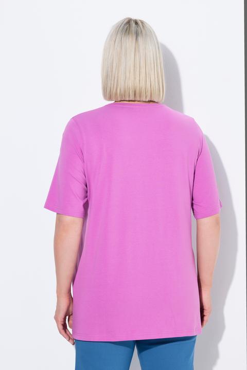 Produktbild Ulla Popken T-Shirt, A-Linie, V-Ausschnitt, Halbarm (58)
