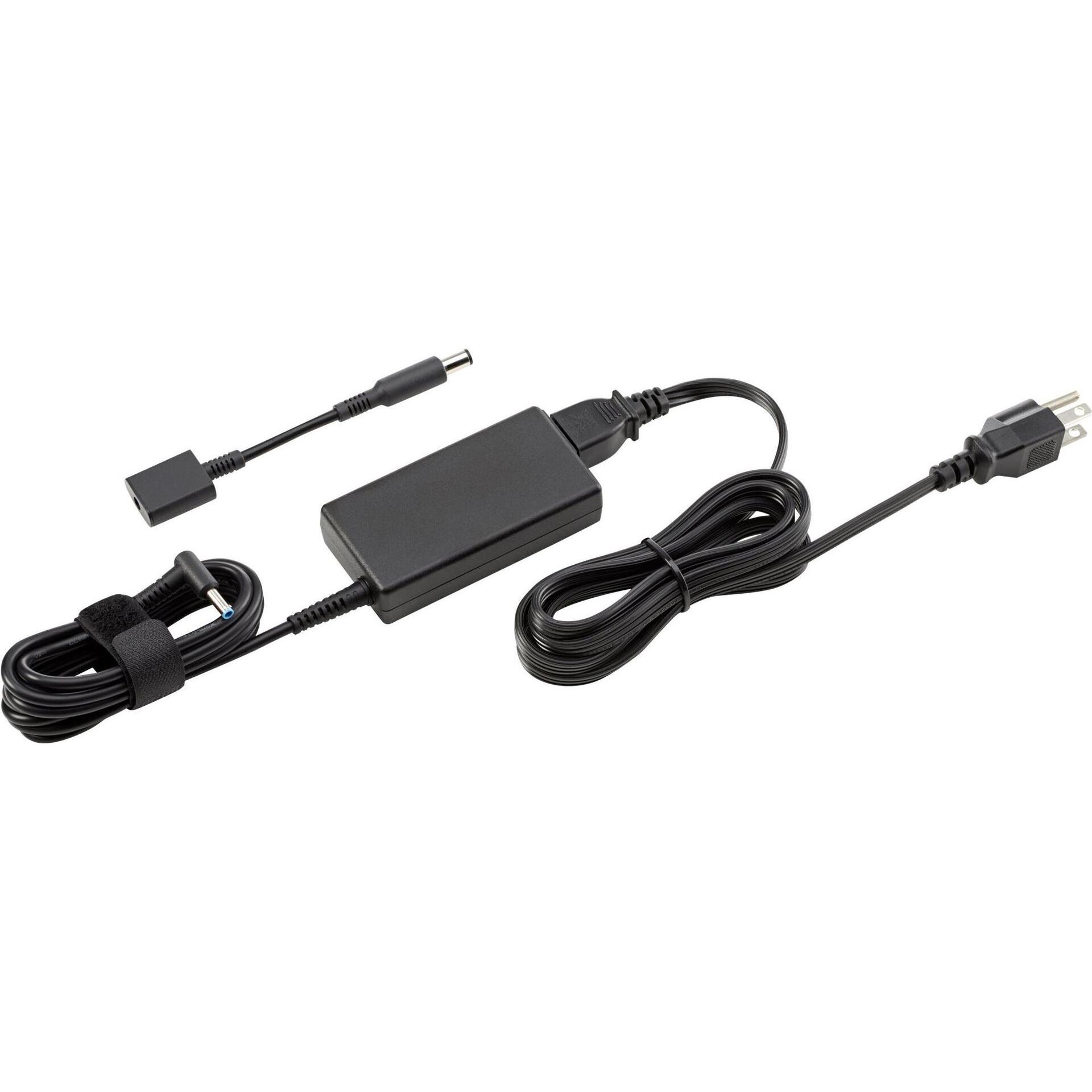 HP 45 W Smart AC Adapter, 4.5 mm (45 W), Notebook Netzteil, Schwarz