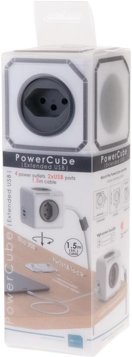 Produktbild Allocacoc PowerCube S+ (6 x, Typ 13, USB-A, 3 m)
