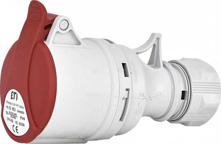 Productafbeelding Eti ES 1653 16A. 400V. 3P+N+PE. LIZDAS IP44