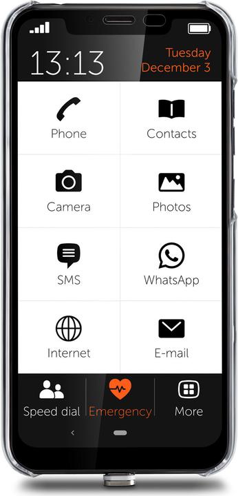 Produktbild Gigaset GS195LS (32 GB, Titanium Grey, 6.18", Dual SIM, 4G)