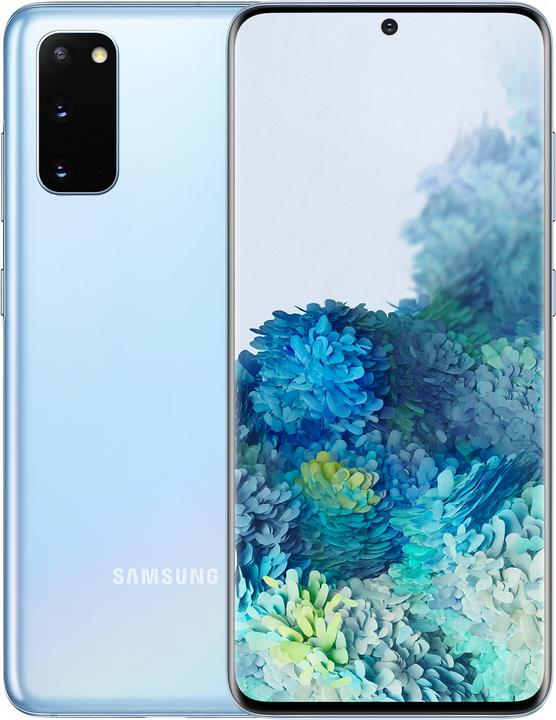 Samsung Galaxy S20 5G EU (128 GB, Cloud Blue, 6.20", Hybrid Dual SIM, 64 Mpx, 5G)