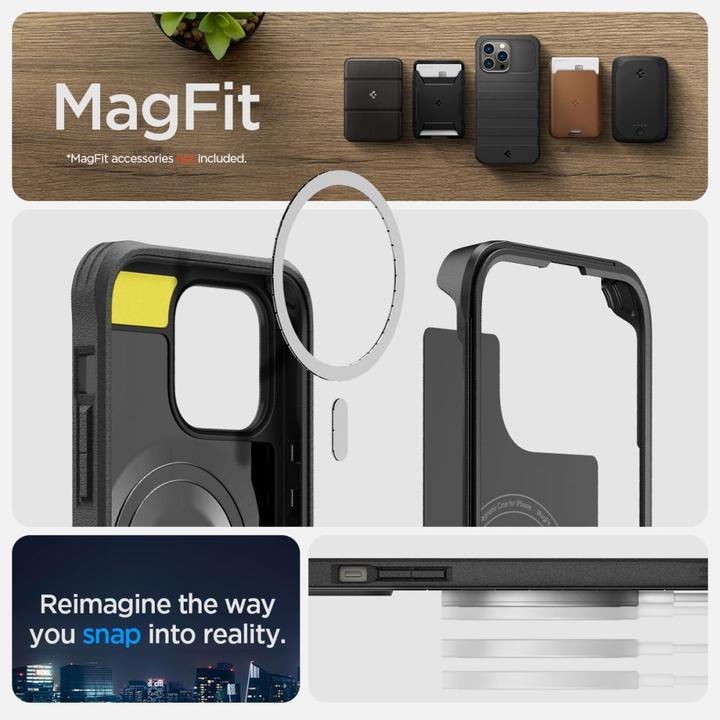 Actual product image Spigen Geo Armor 360 Mag Magsafe Iphone 14 Pro Black (Apple iPhone 14 Pro)