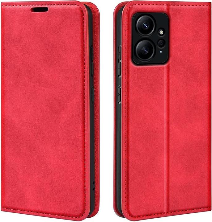 Image du produit Cover-Discount Xiaomi Redmi Note 12 4G - Stand Flip Case Housse rouge (Xiaomi Redmi Note 12)
