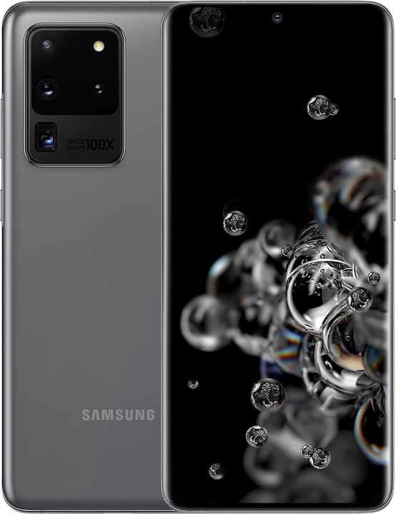 Produktbild Samsung Galaxy S20 Ultra 5G EU (128 GB, Cosmic Gray, 6.90", Hybrid Dual SIM, 108 Mpx, 5G)
