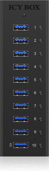 Produktbild Icy Box USB Hub High-Speed & Pug Play Connection ,IB-AC6110 (USB-B, 10 Ports)