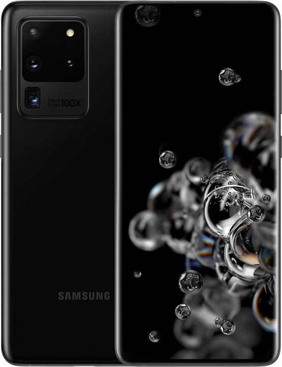 Samsung Galaxy S20 Ultra 5G - DE-Version (512 GB, Cosmic Black, 6.90", Hybrid Dual SIM, 5G)
