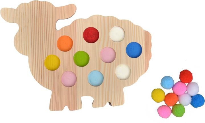 Produktbild Intellectiki Steckspiel Baby-Lamm mit Filz