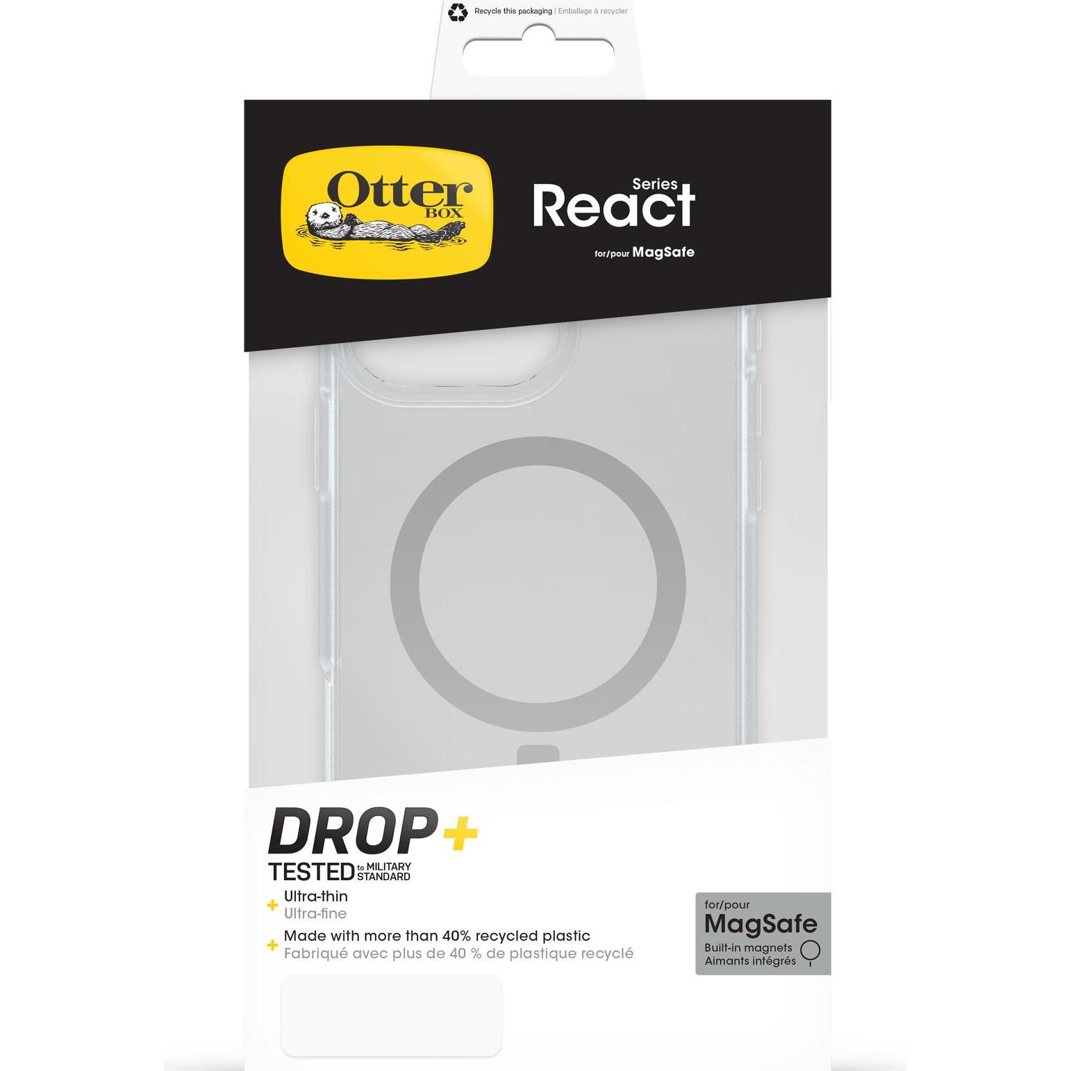 Thumbnail - OtterBox React mit MagSafe (Apple iPhone 16 Pro Max), Smartphone Hülle, Transparent