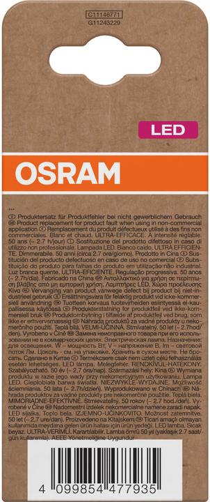 Immagine prodotto Osram LED-Lampe Classic, dimmbar, E27, 5 W, 2700 K, EEK: A, 1055 lm, IP20, warmweiss (E27, 5 W, 1055 lm, 6 x, A)