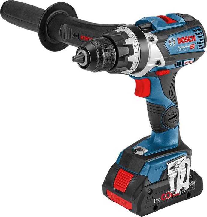 Image du produit Bosch Professional Kit Combo avec 4x 18V : GSR18V-110C/GDX18V-210C/GWS18V-10/GBH 18V-24C, 3x batterie
