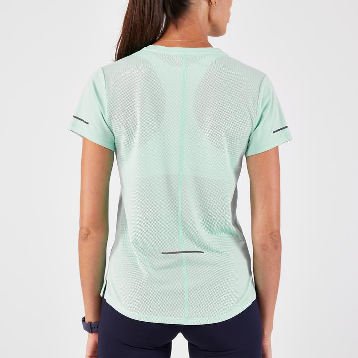 Kiprun Maillot de course à manches courtes femme respirant - Run 500 Dry vert
