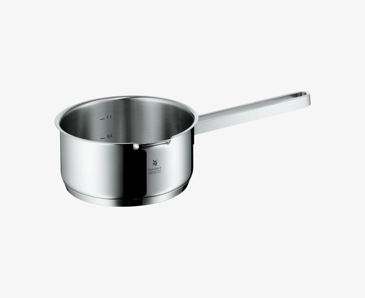 Produktbild WMF Stielkasserolle FUNCTION 4 Silberfarben (16 cm, Kochtopf, Edelstahl)