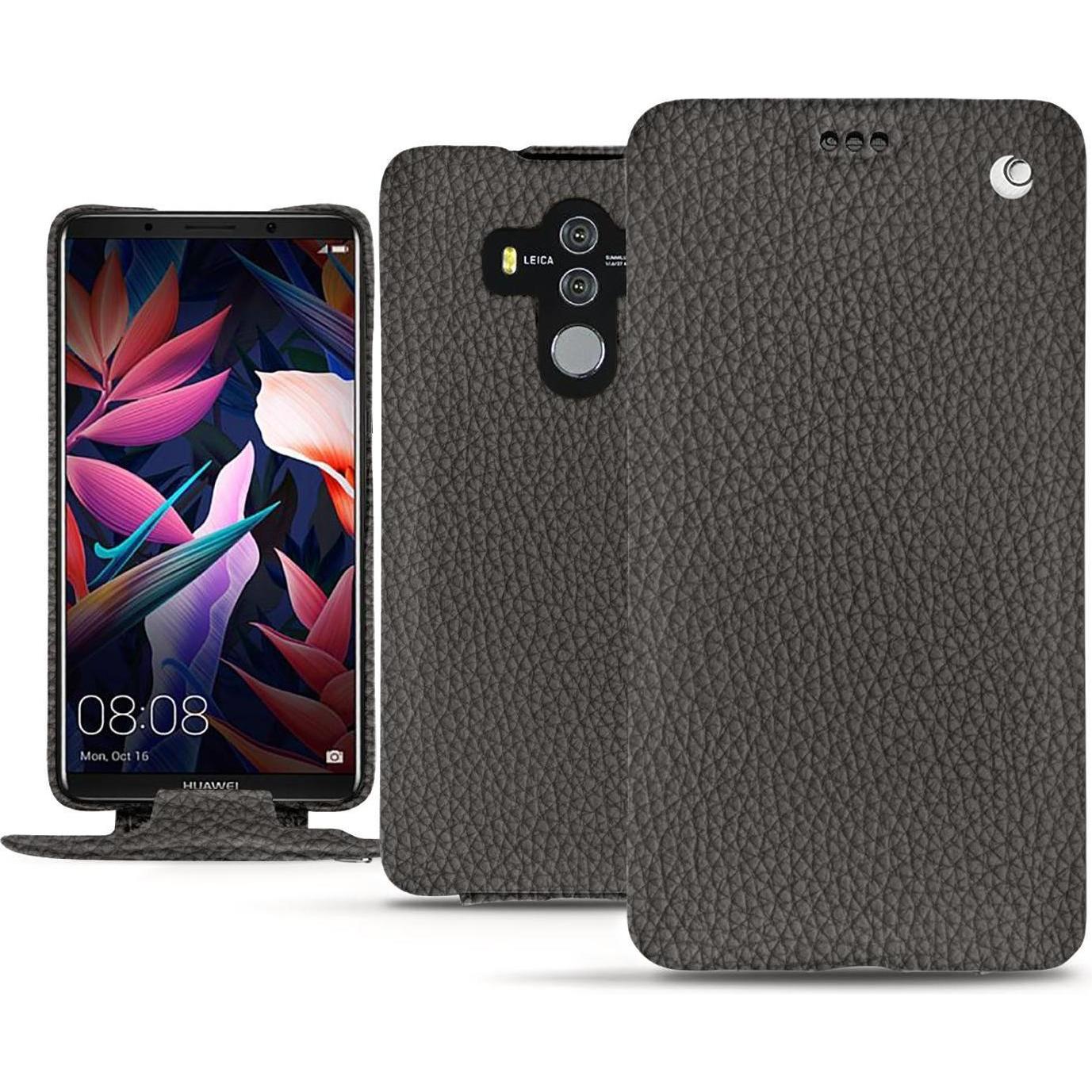 Noreve Lederschutzhülle vertikal (Huawei Mate 10 Pro), Smartphone Hülle, Grau
